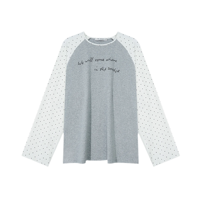 Vintage Polka Dot Raglan Tee