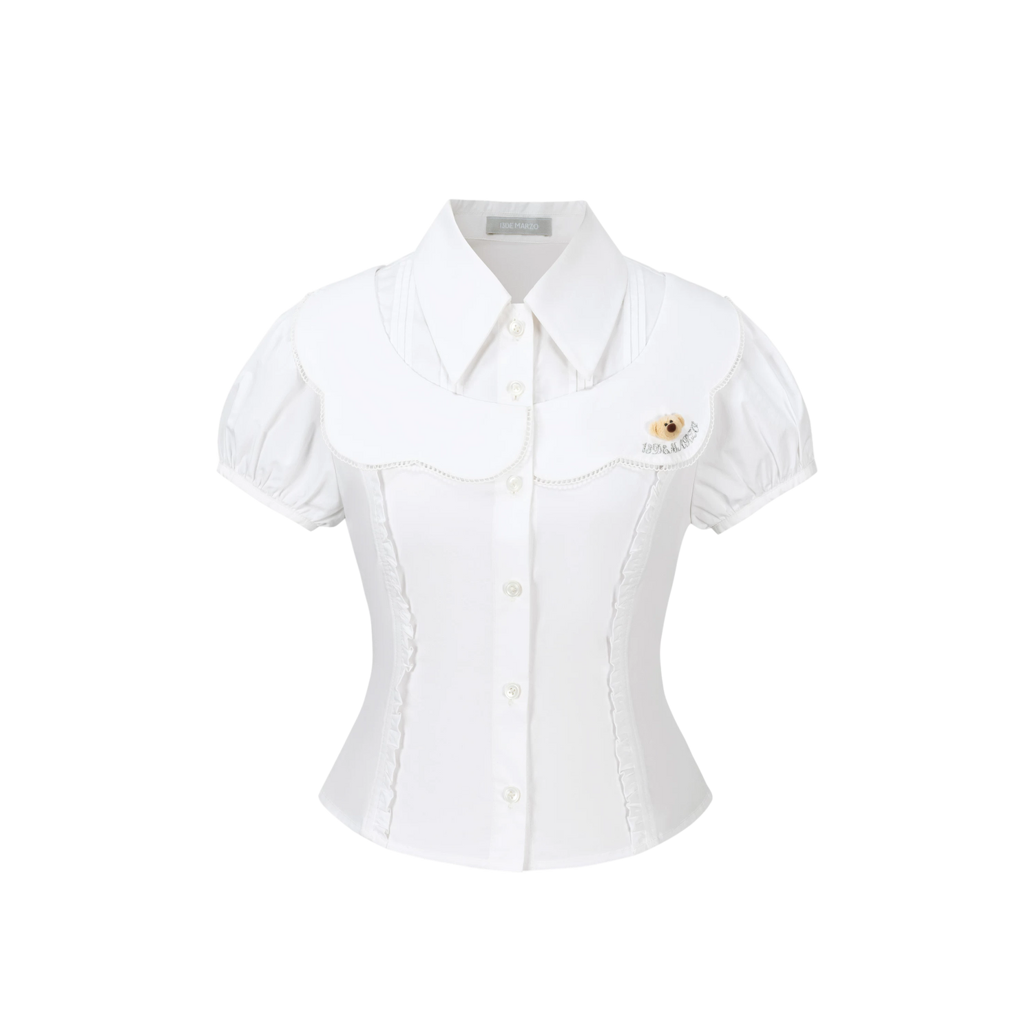 Patchwork Two-in-One Short Shirt