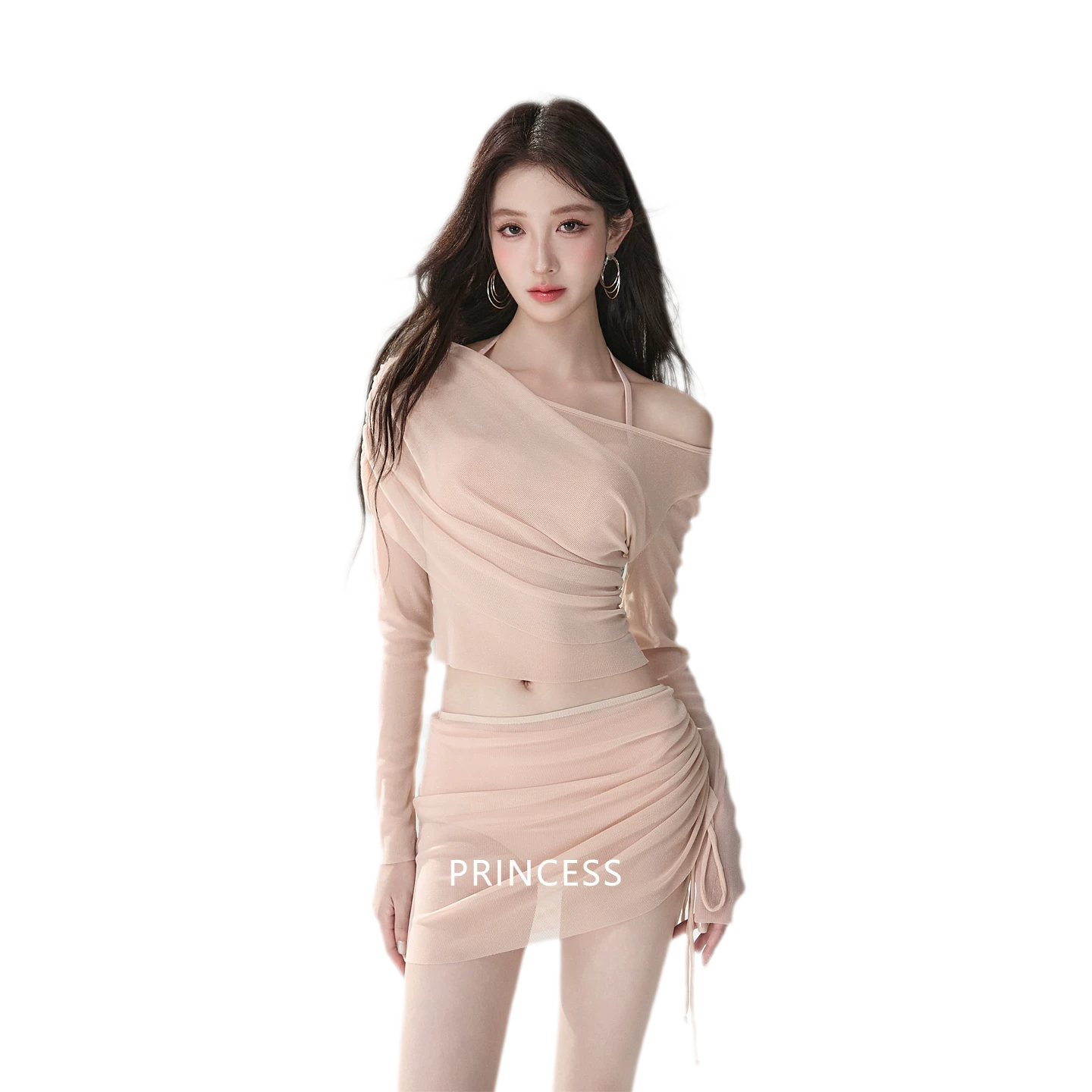Draped Ruched Swim Set