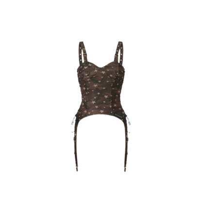 Camouflage Corset Camisole