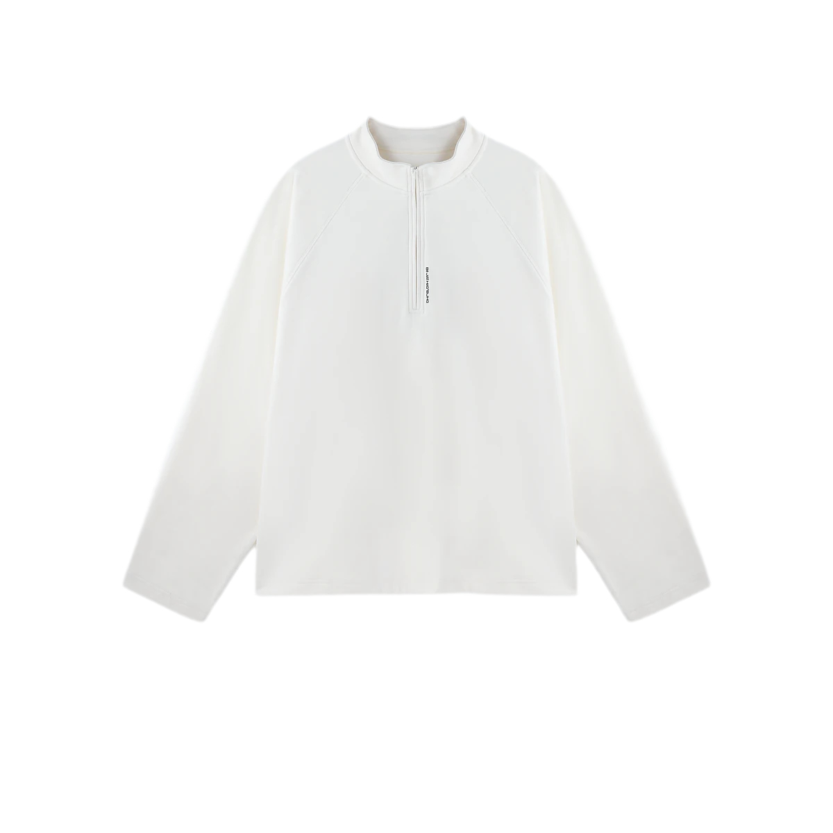 Vintage Oversized Half-Zip T-Shirt