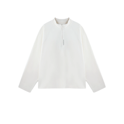 Vintage Oversized Half-Zip T-Shirt