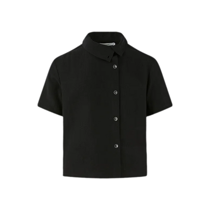 Lyocell Linen Stand Collar Shirt