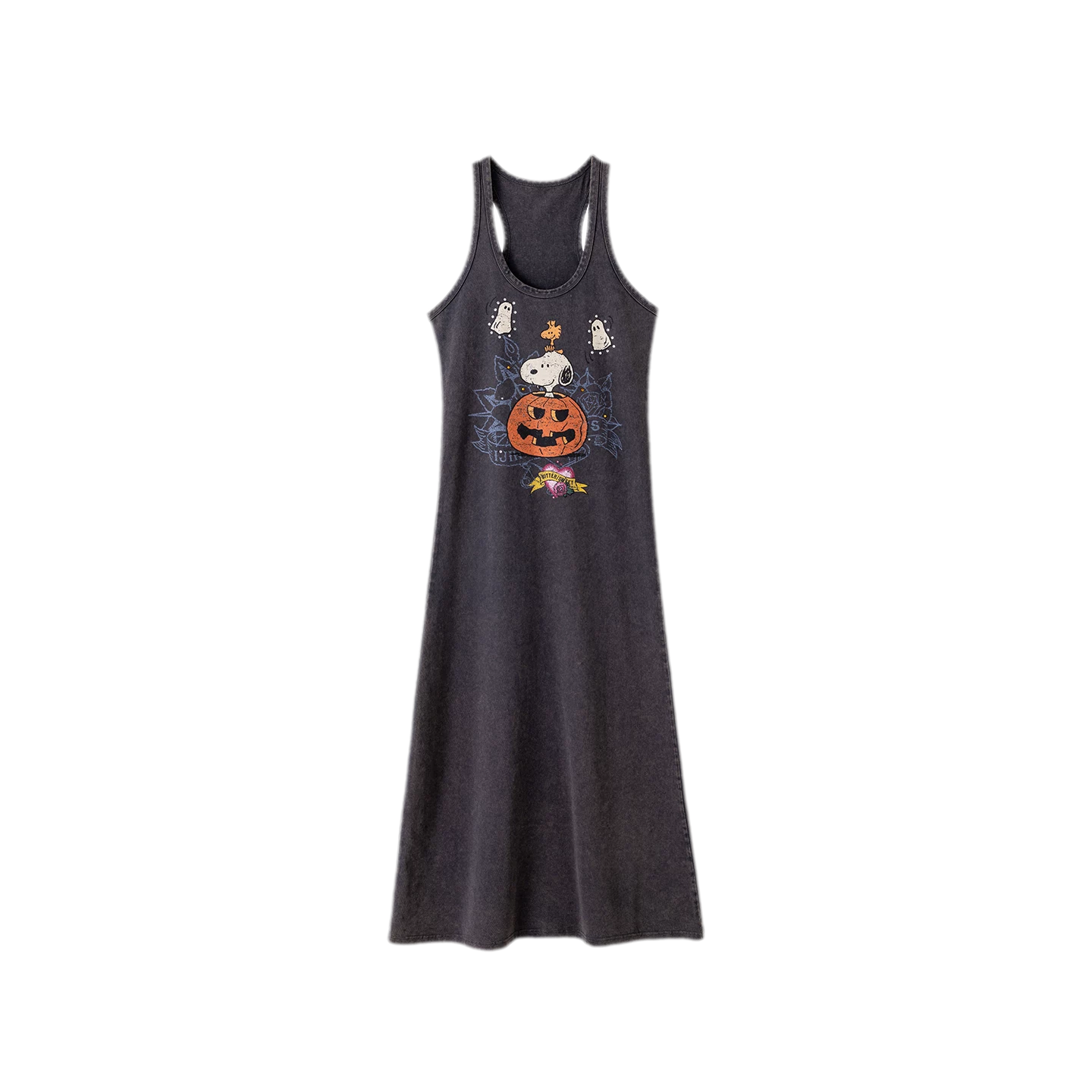 Washed Print Tank Dress
