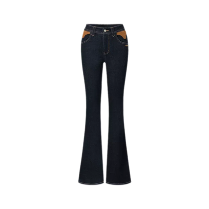 Wool Twill Slim Flare Jeans