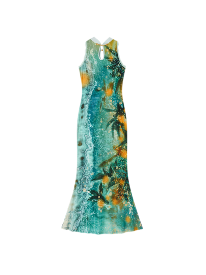 Reversible Fishtail Qipao Dress