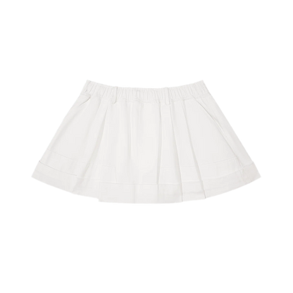 Structured Cotton Bubble Skort