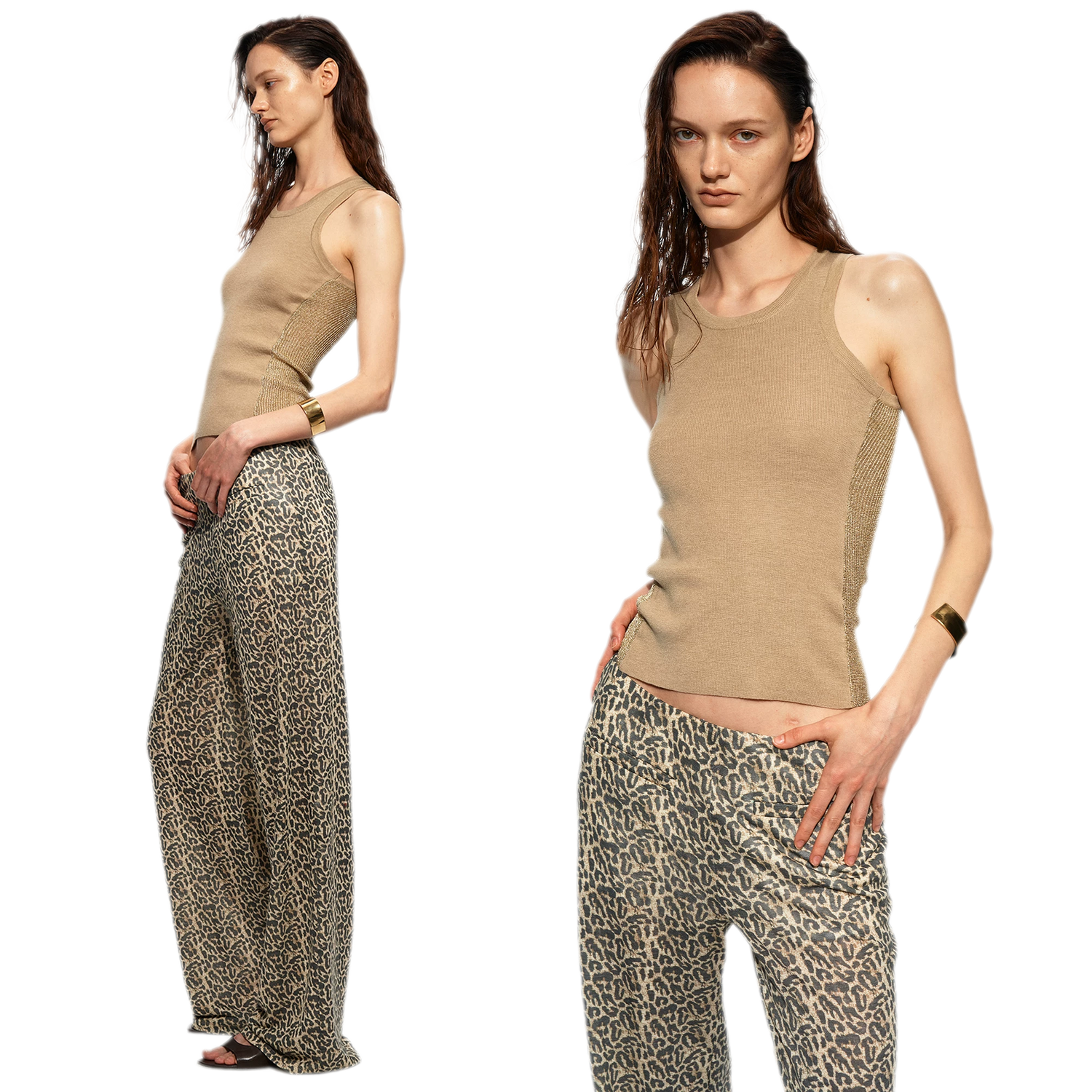 Gilded Wool Knit Tank