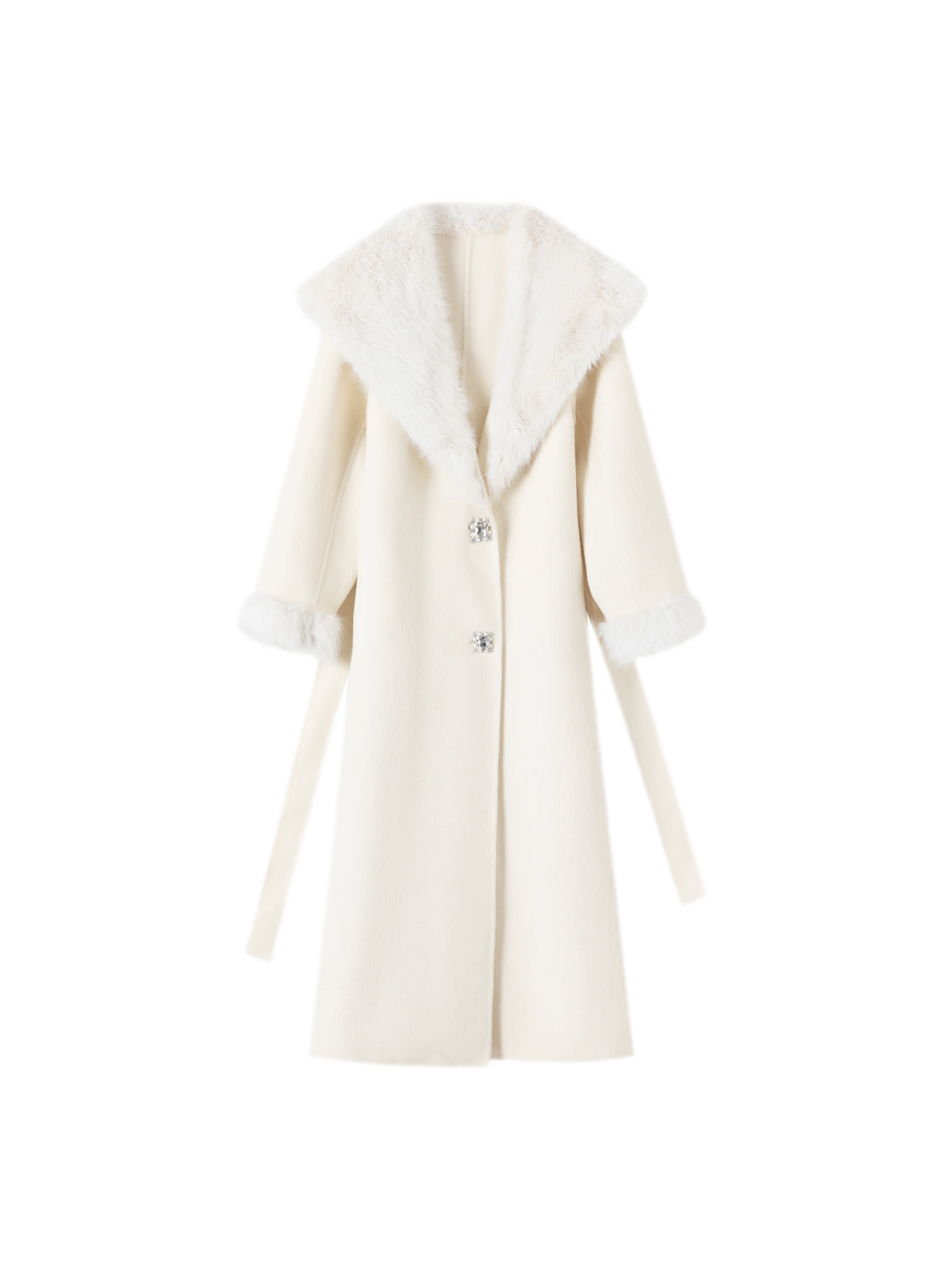 Double-Faced Wool Long Coat