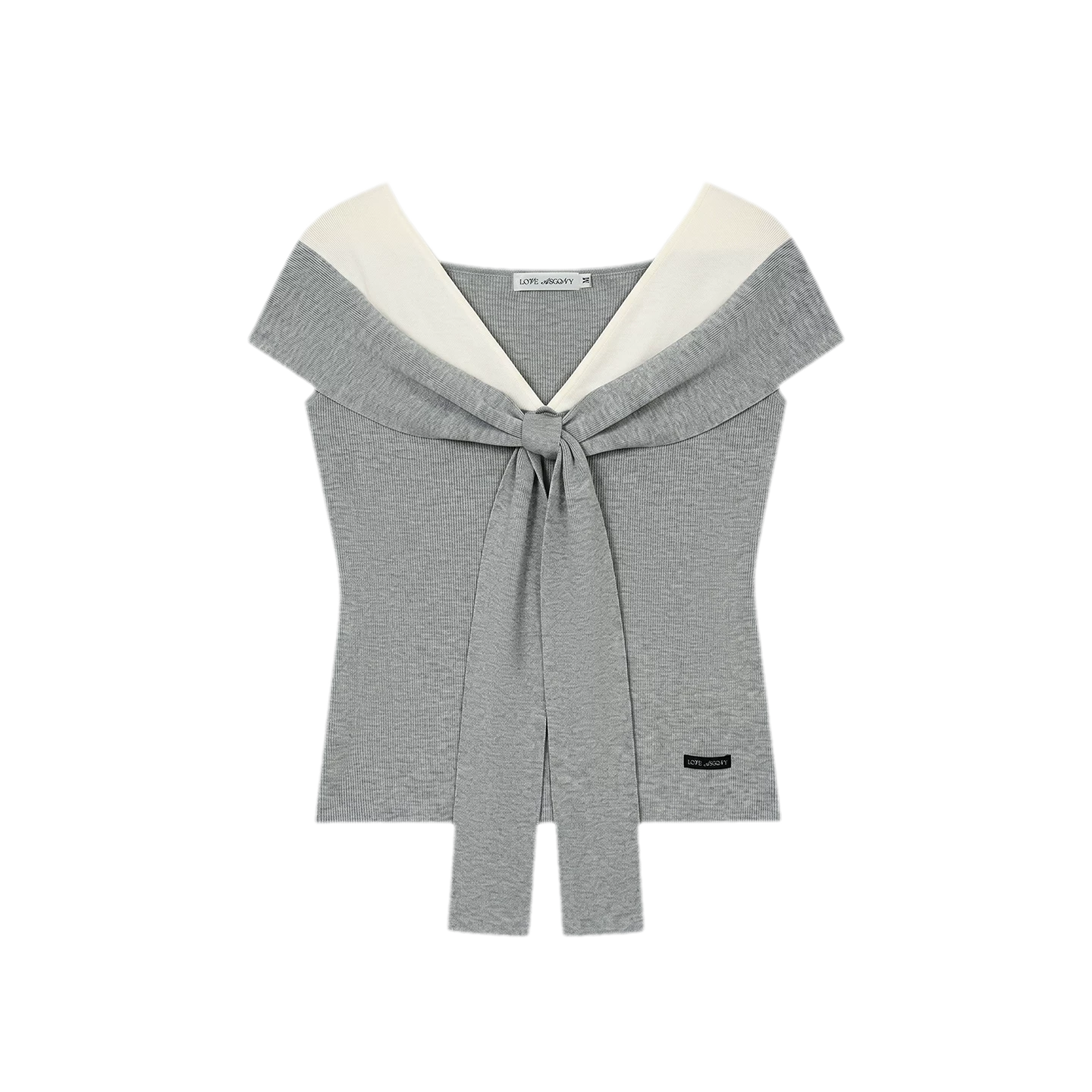Colorblock Off-Shoulder Tee