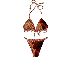 Brown-Red Plaid / S