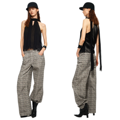Tie Halter Chiffon Tank