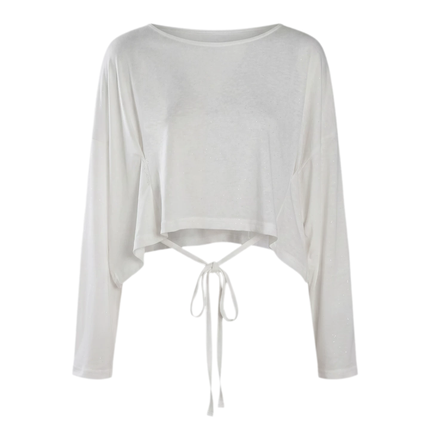 Silver Thread Off-Shoulder Top