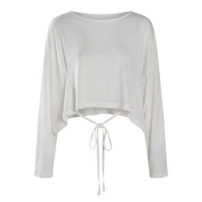 Silver Thread Off-Shoulder Top