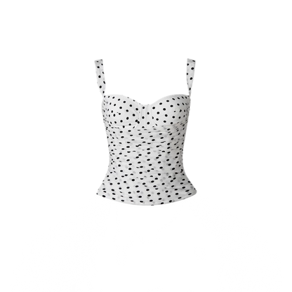 Polka Dot Bustier Top