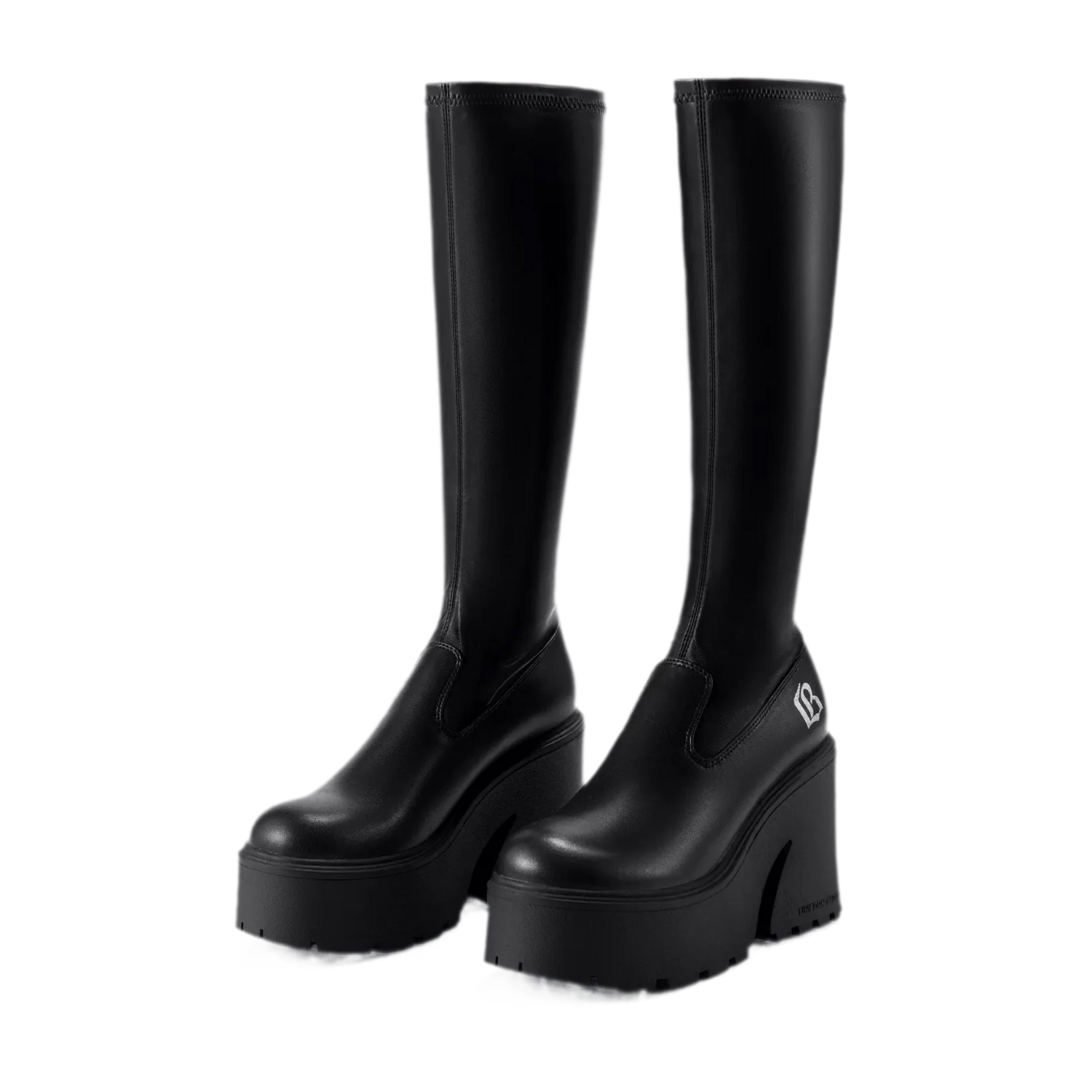 Stretch Platform Ankle Boots