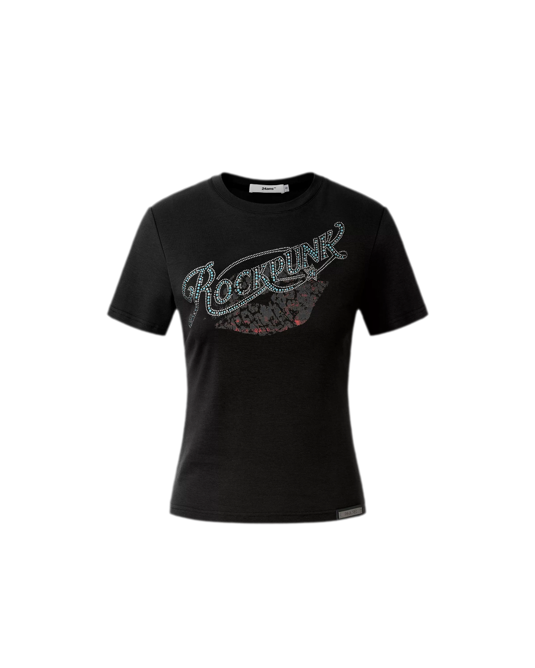 24ANS Rhinestone Graphic Slim Tee – T-Shirts &amp; Polos