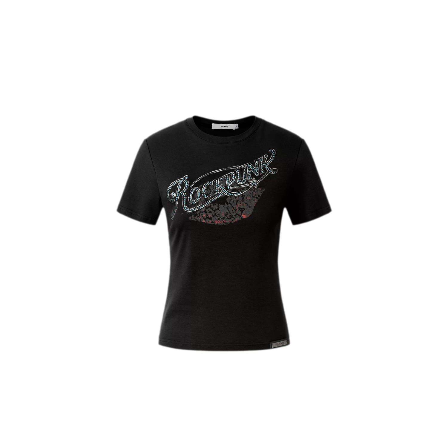 Rhinestone Graphic Slim Tee