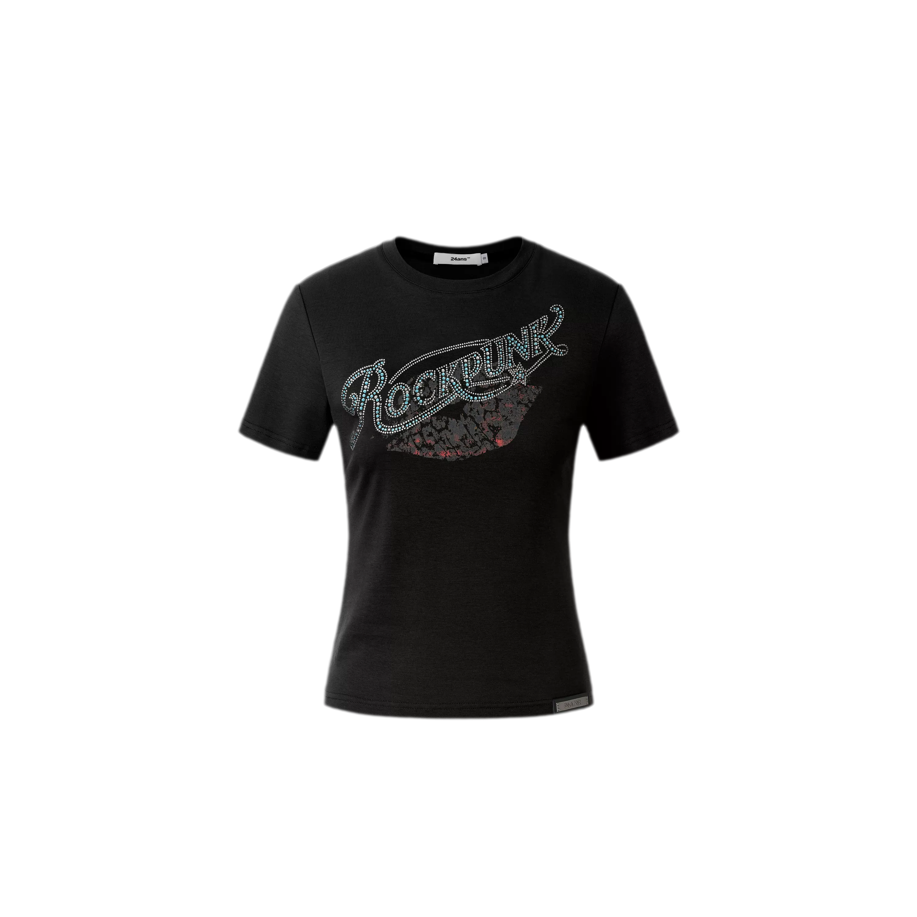 Rhinestone Graphic Slim Tee