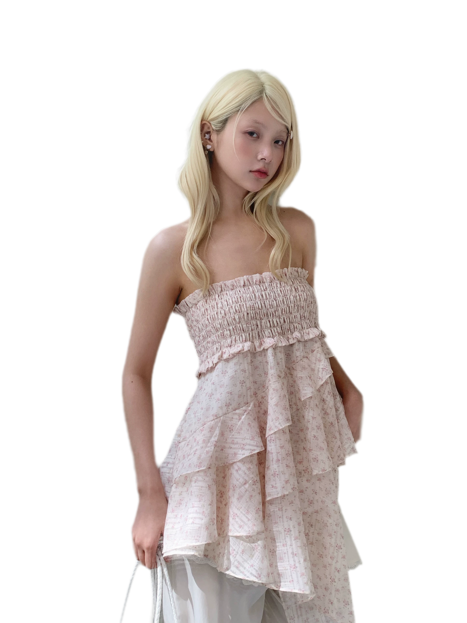 Floral Ruffle Mini Dress