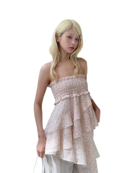 Floral Ruffle Mini Dress