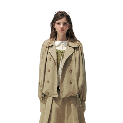 Peter Pan Collar Trench Dress