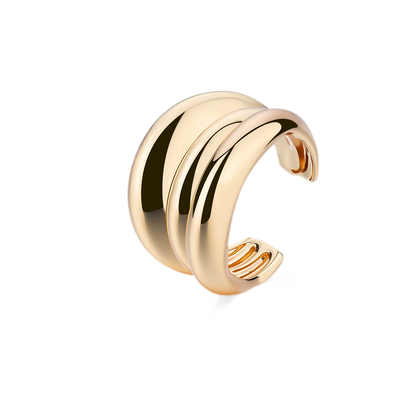 Punk Style Gold &amp; Silver Layered Ring