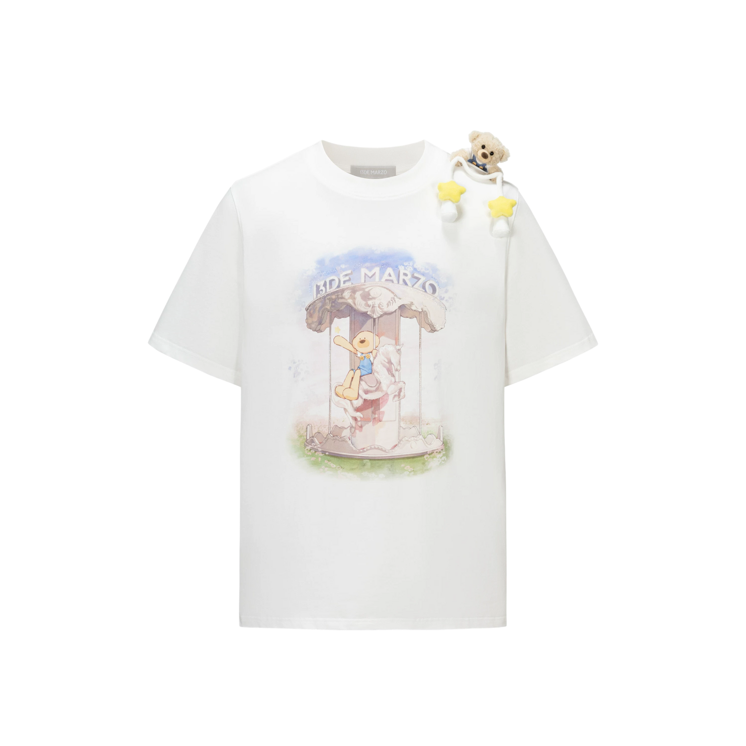 Carousel Print Loose T-shirt