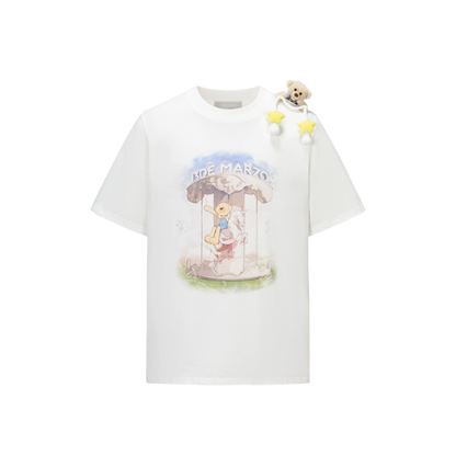 Carousel Print Loose T-shirt
