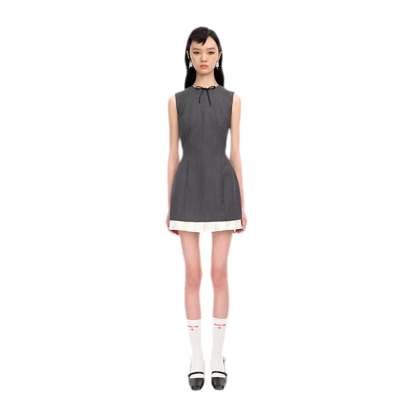Ruffle Waist Fitted Dress