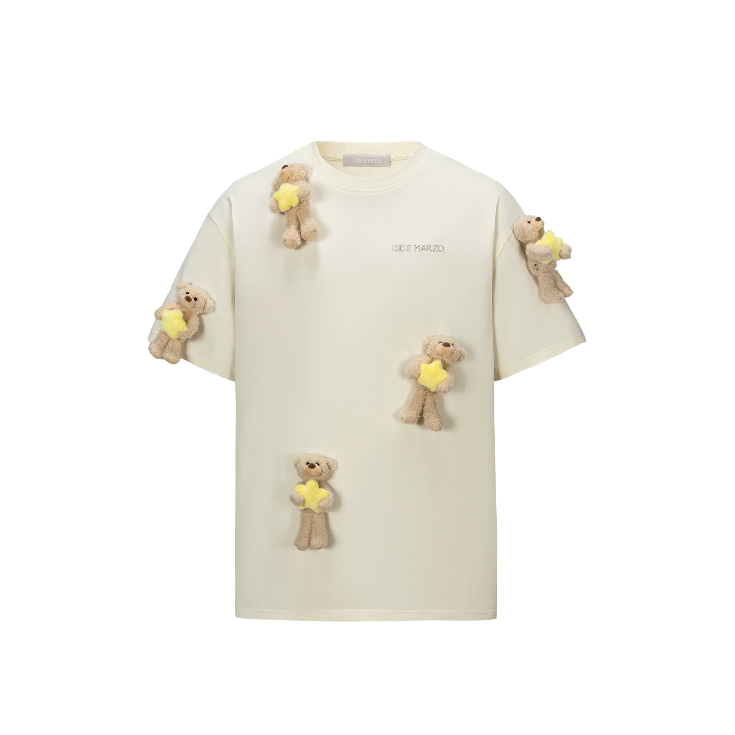 Bear Hug Star Print T-shirt