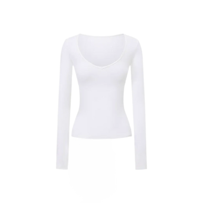 Bare-Feel V-Neck Top