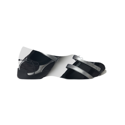 Ruched Ballet Strap Shoes
