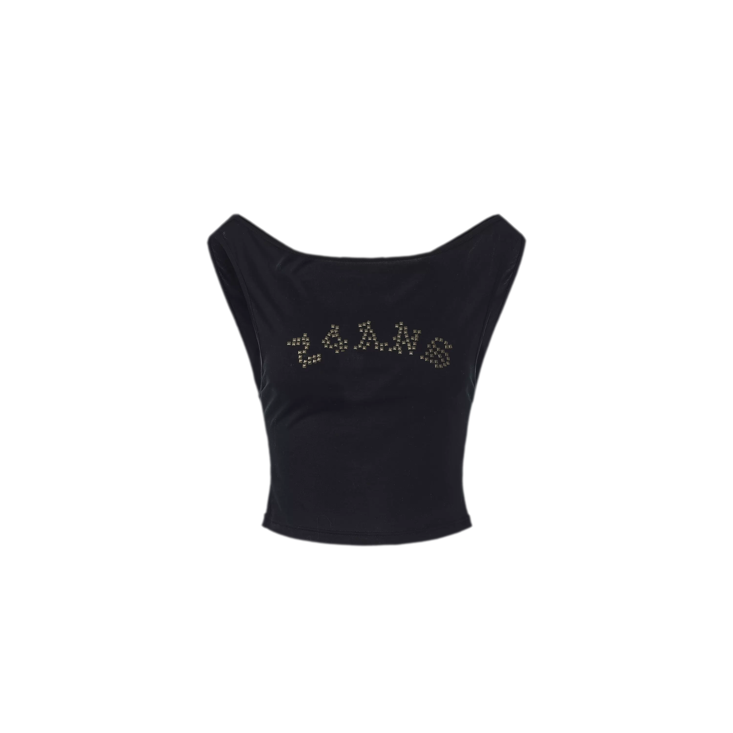 Metal Rhinestone Crop Top