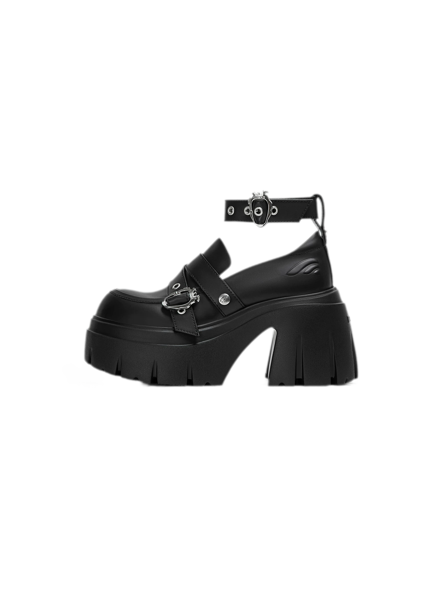 Matte Black Chunky Loafers