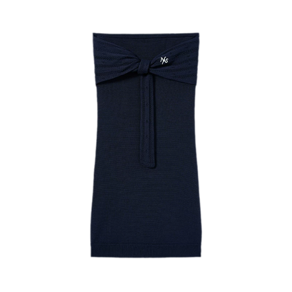 Lace-Up Tencel Dress