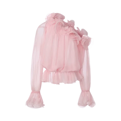 Ruffled Off-Shoulder Set