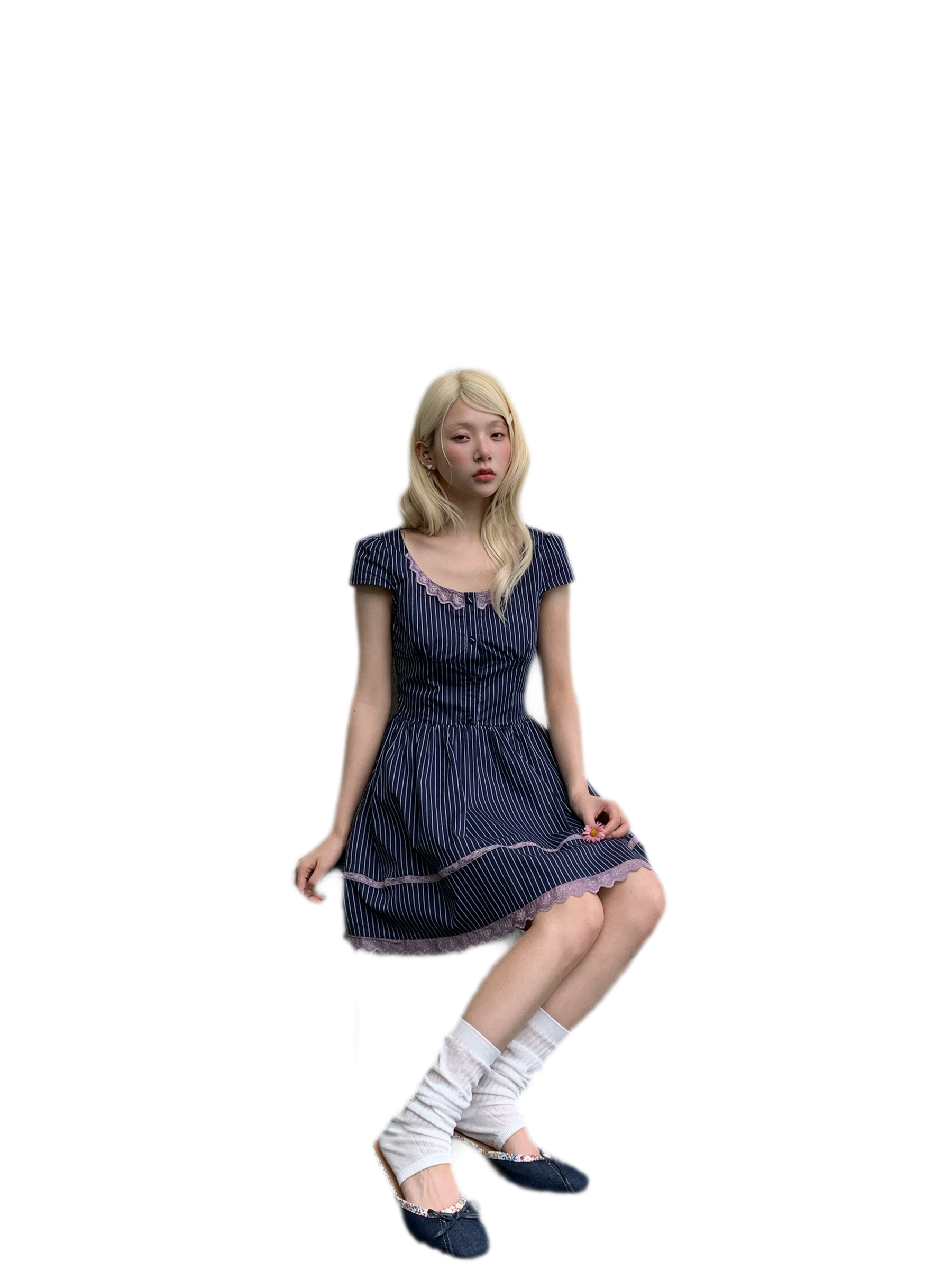 Sweet Stripe A-line Dress