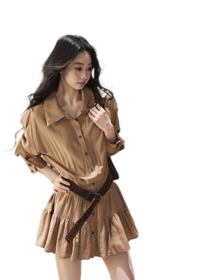 Chestnut Brown Waist Belt / S