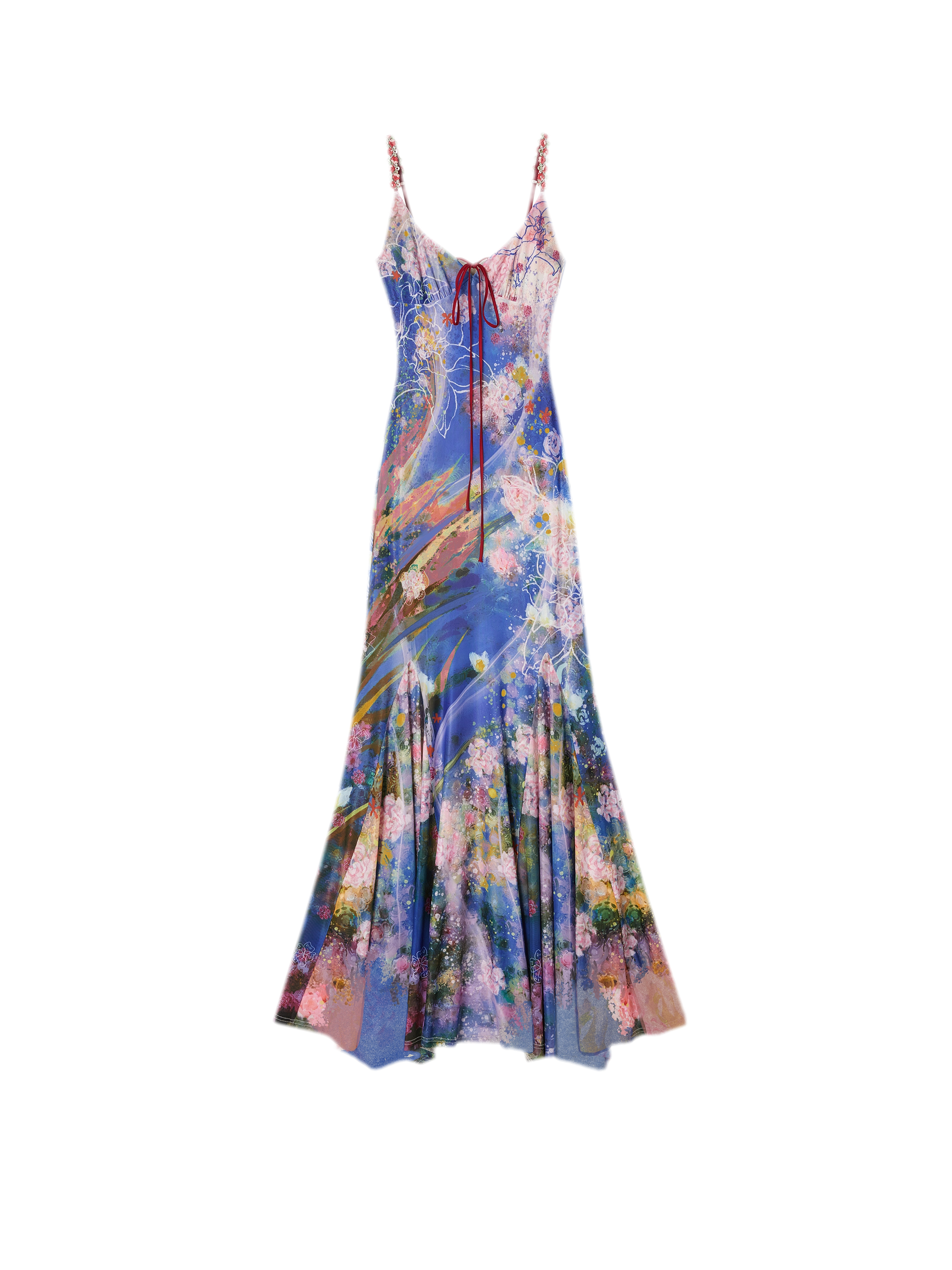Water Life Series Printed Camisole Dress