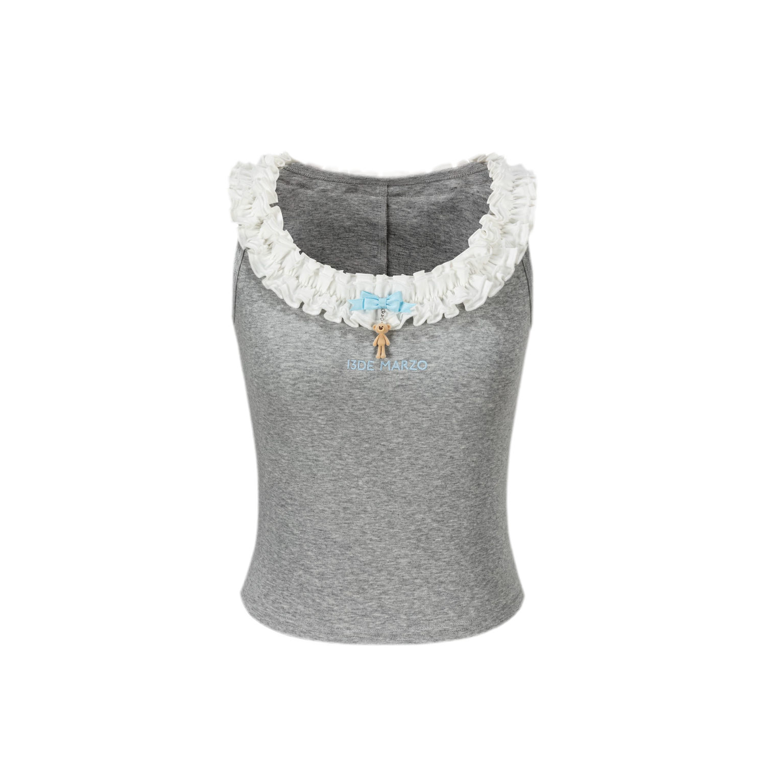 Ruffle Collar Knit Camisole