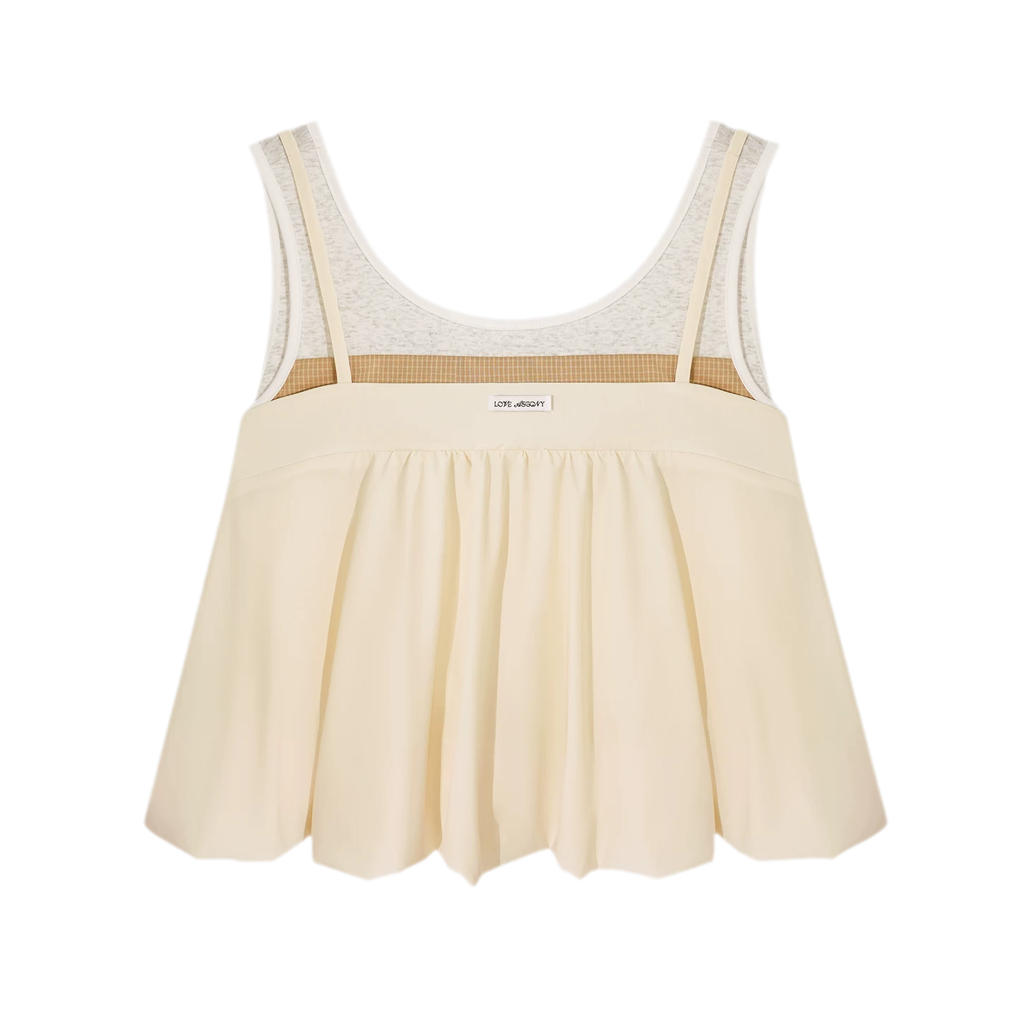 Contrast Faux Layered Set