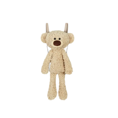 Floral Plush Bear Backpack