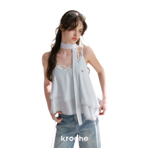 Milky Blue with Ribbon / S