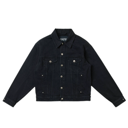Cross Statue Denim Jacket