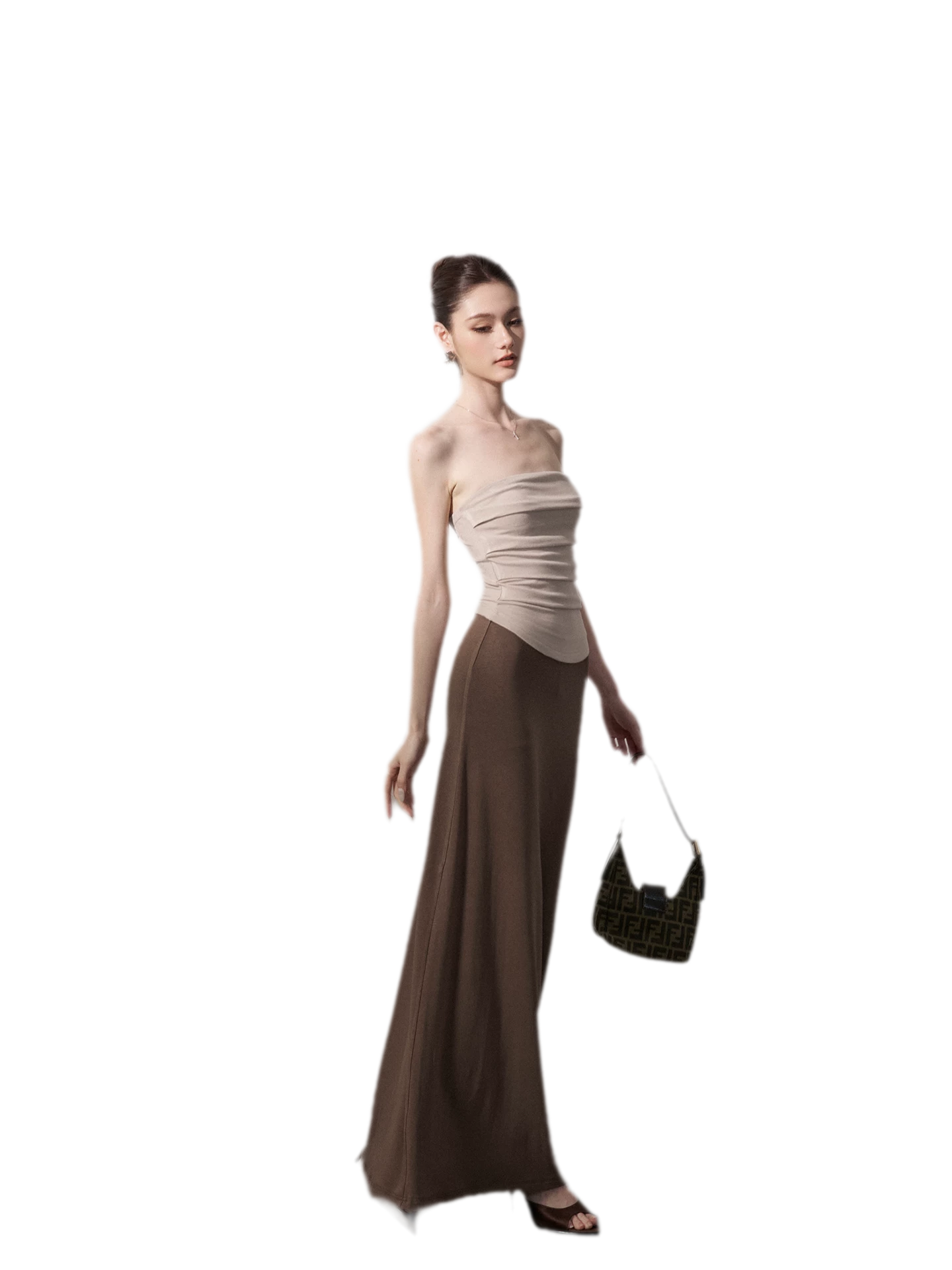 Color-Block Knit Midi Dress