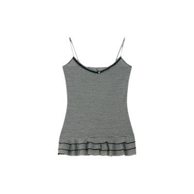 Black and White Striped Cami / S
