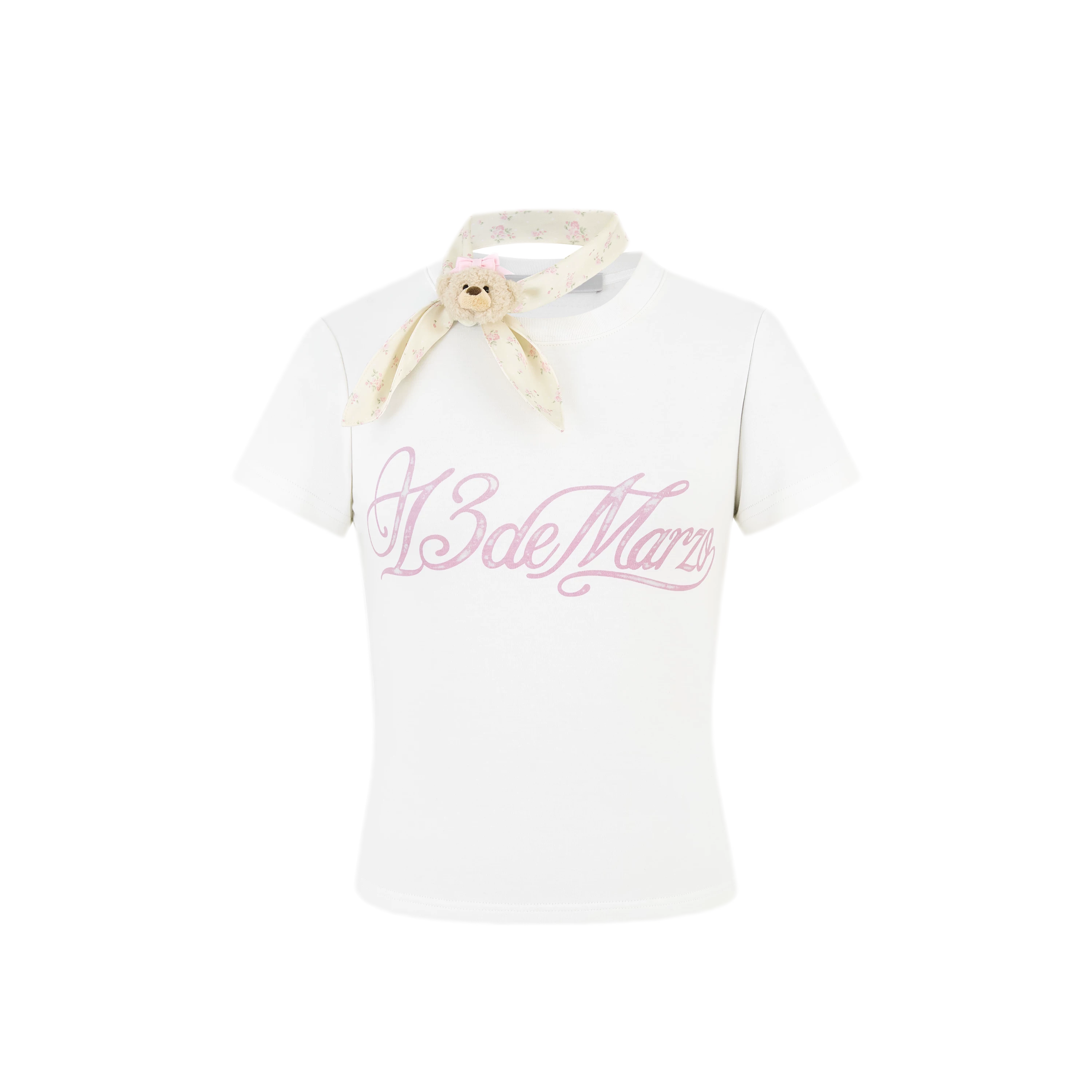 Floral Crossover Short T-shirt