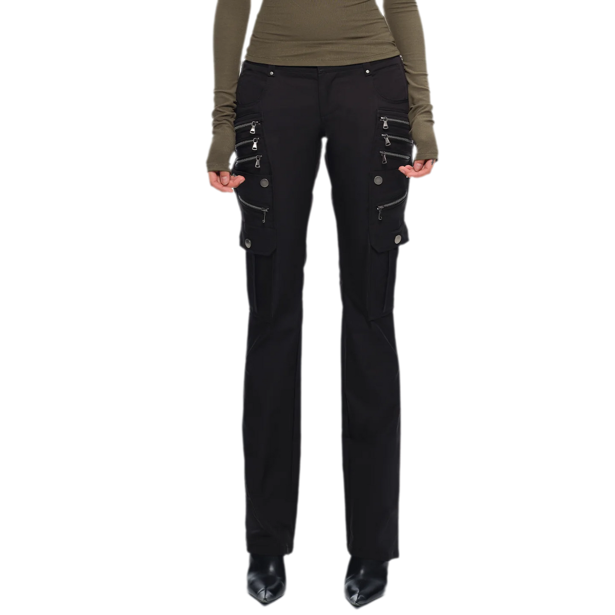 Deconstructed Zip Cargo Pants