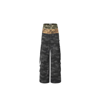 24ANS x UWA Camo Wide-Leg Pants